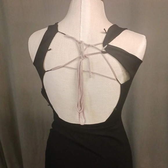 NWOT ILLUSIONIST DRESS BLACK TAUPE - Picture 6 of 6